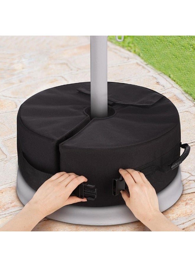 Outdoor Umbrella Base Weight Bag, Fillable Sand Bags for Patio Garden Umbrella Stand,Round - Image 5